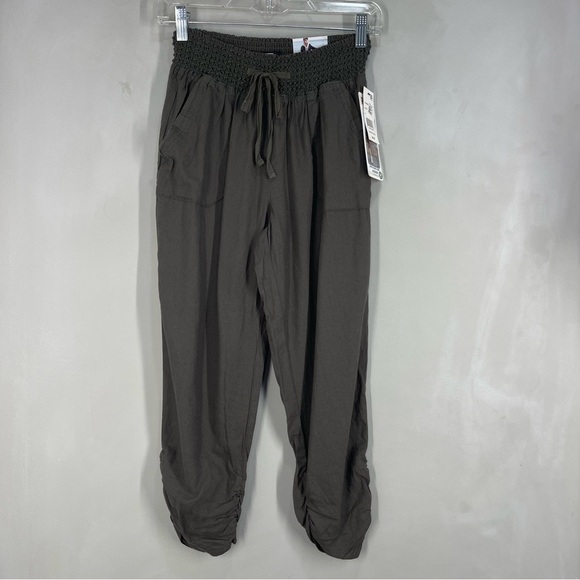 Rewash Cropped Ruched Jogger Soft Pants New Size Small - Picture 5 of 13